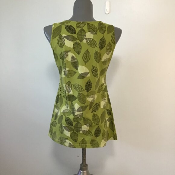 Leopards & Roses Hand-Crafted Tank Top  Size S - Picture 4 of 10